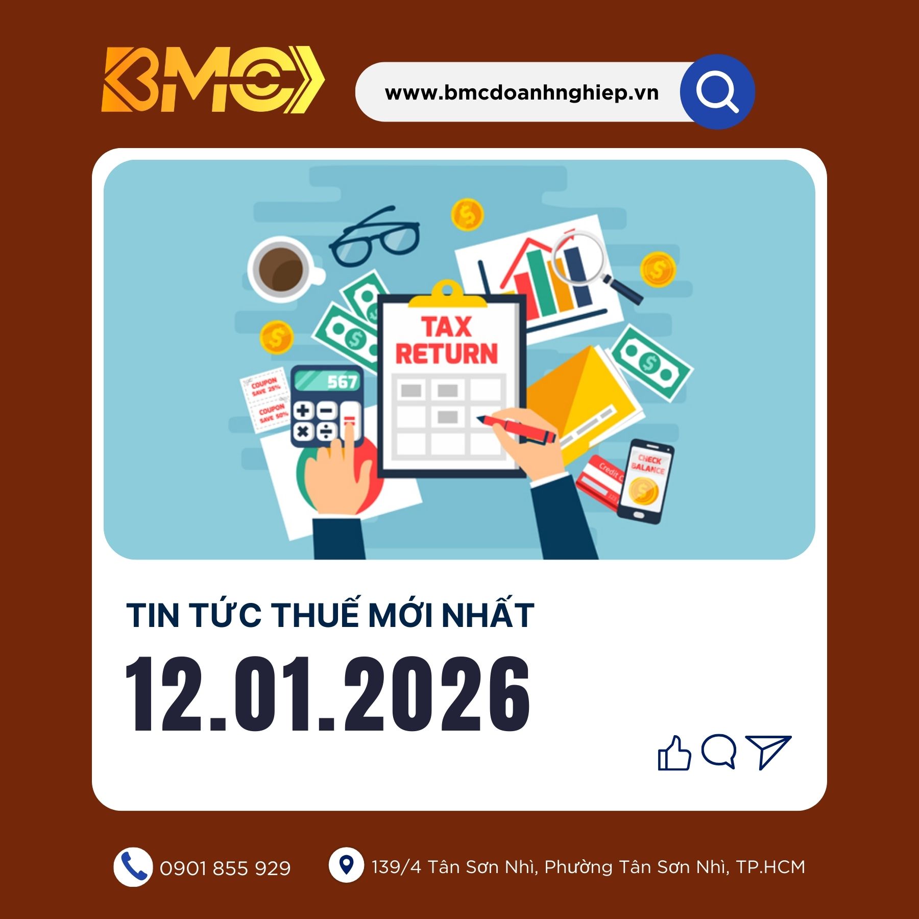 🚀 [BẢN TIN THUẾ 12/01/2026] – NHẮC LỊCH "GIỜ G" VÀ CÁC THAY ĐỔI CỐT YẾU ĐẦU NĂM