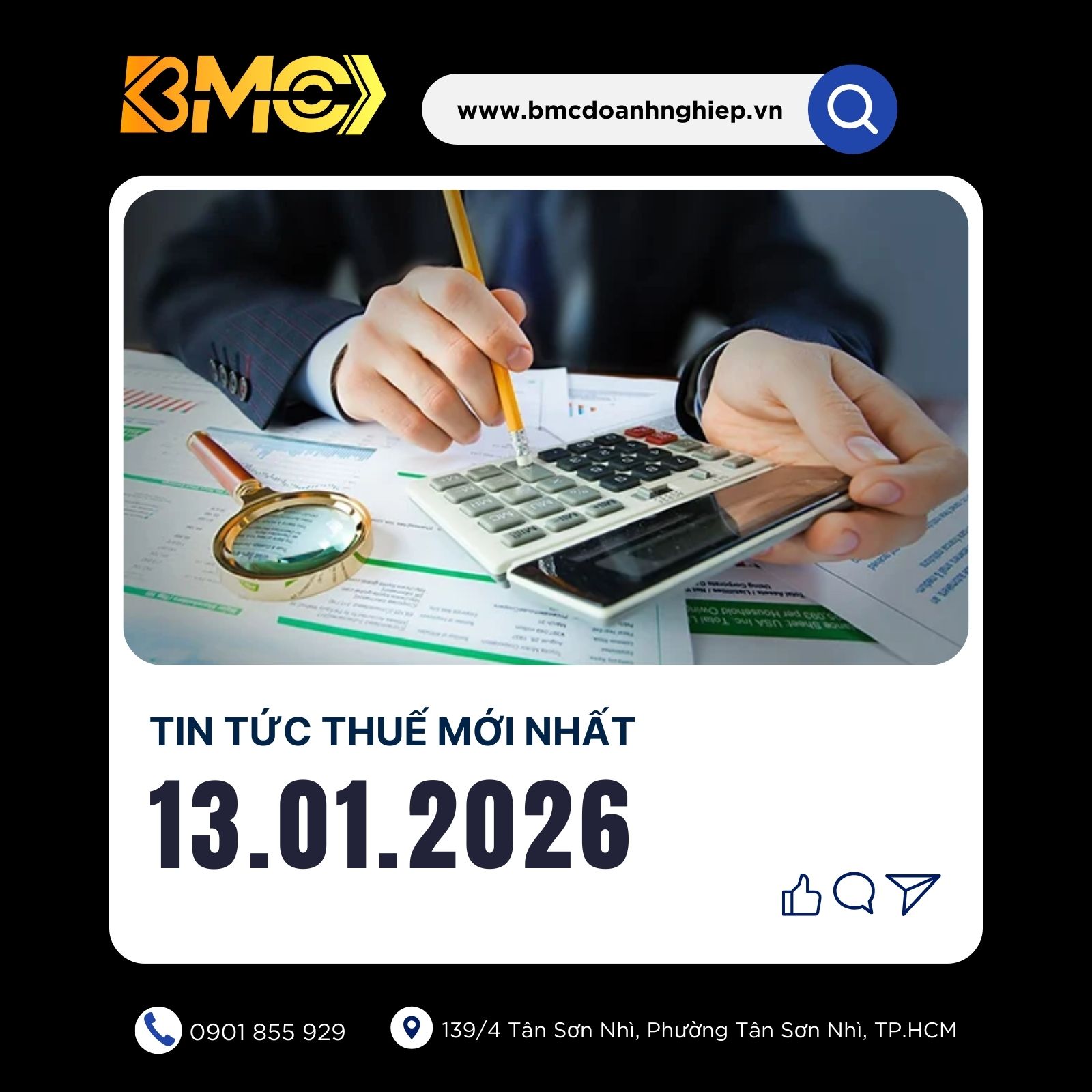 🔥 [BẢN TIN THUẾ CUỐI NGÀY 13/01/2026] – NHỮNG LƯU Ý "NÓNG" CHO DOANH NGHIỆP &amp; HỘ KINH DOANH
