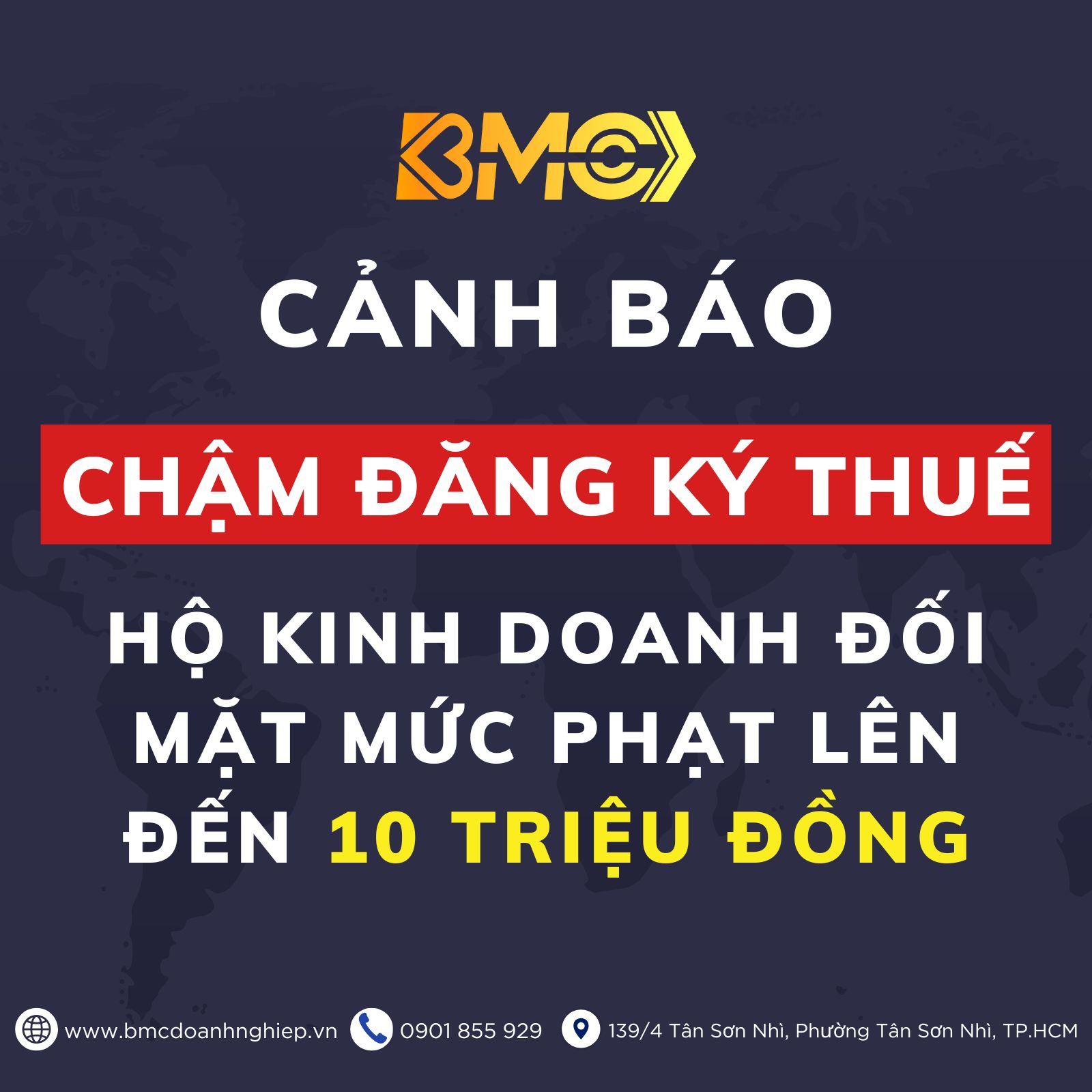 ⚖️ CẢNH BÁO: CHẬM ĐĂNG KÝ THUẾ – HỘ KINH DOANH ĐỐI MẶT MỨC PHẠT LÊN ĐẾN 10 TRIỆU ĐỒNG