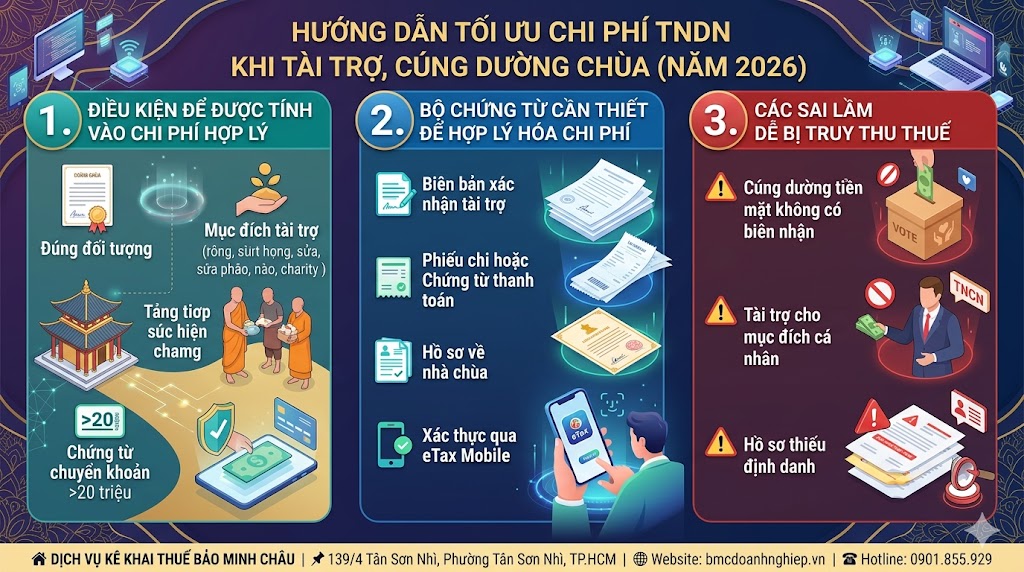 HƯỚNG DẪN TỐI ƯU CHI PHÍ TNDN KHI TÀI TRỢ TỪ THIỆN NĂM 2026