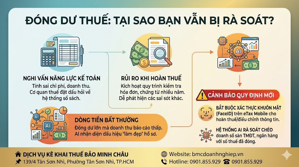 LƯU Ý! ĐÓNG DƯ THUẾ VẪN BỊ RÀ SOÁT