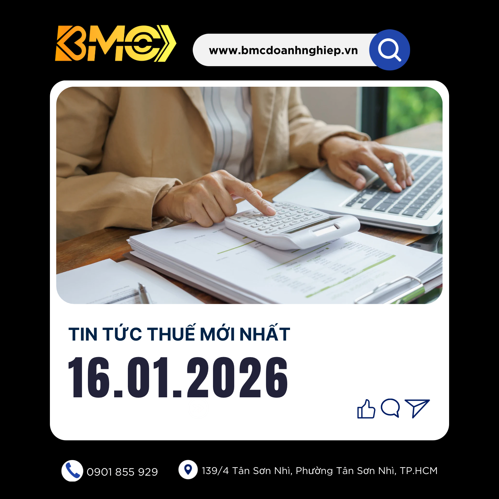 BẢN TIN THUẾ CUỐI NGÀY 16/01/2026] – GIAI ĐOẠN "VÀNG" ĐỂ HOÀN TẤT NGHĨA VỤ THUẾ ĐẦU NĂM