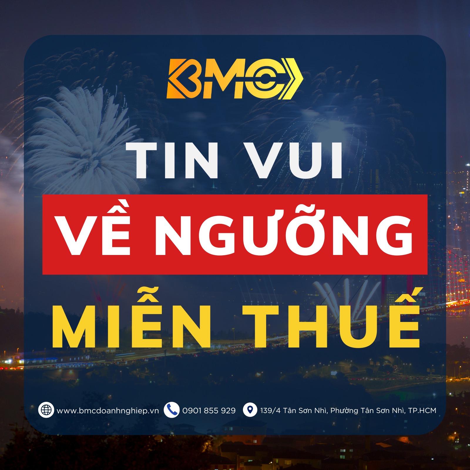 THAY ĐỔI VỀ THUẾ: TIN VUI VỀ NGƯỠNG MIỄN THUẾ