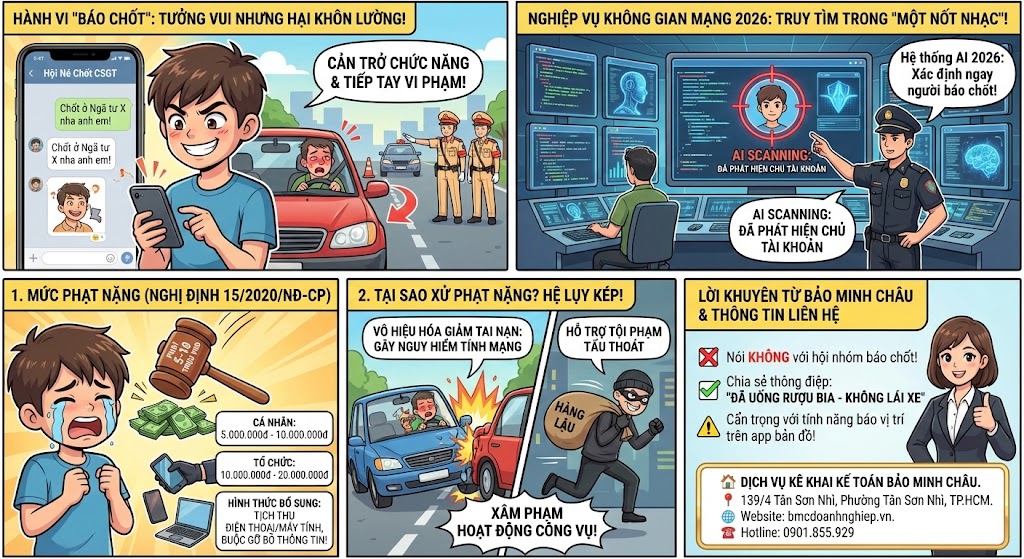 HÀNH VI "BÁO CHỐT" CSGT SẼ BỊ PHẠT NẶNG