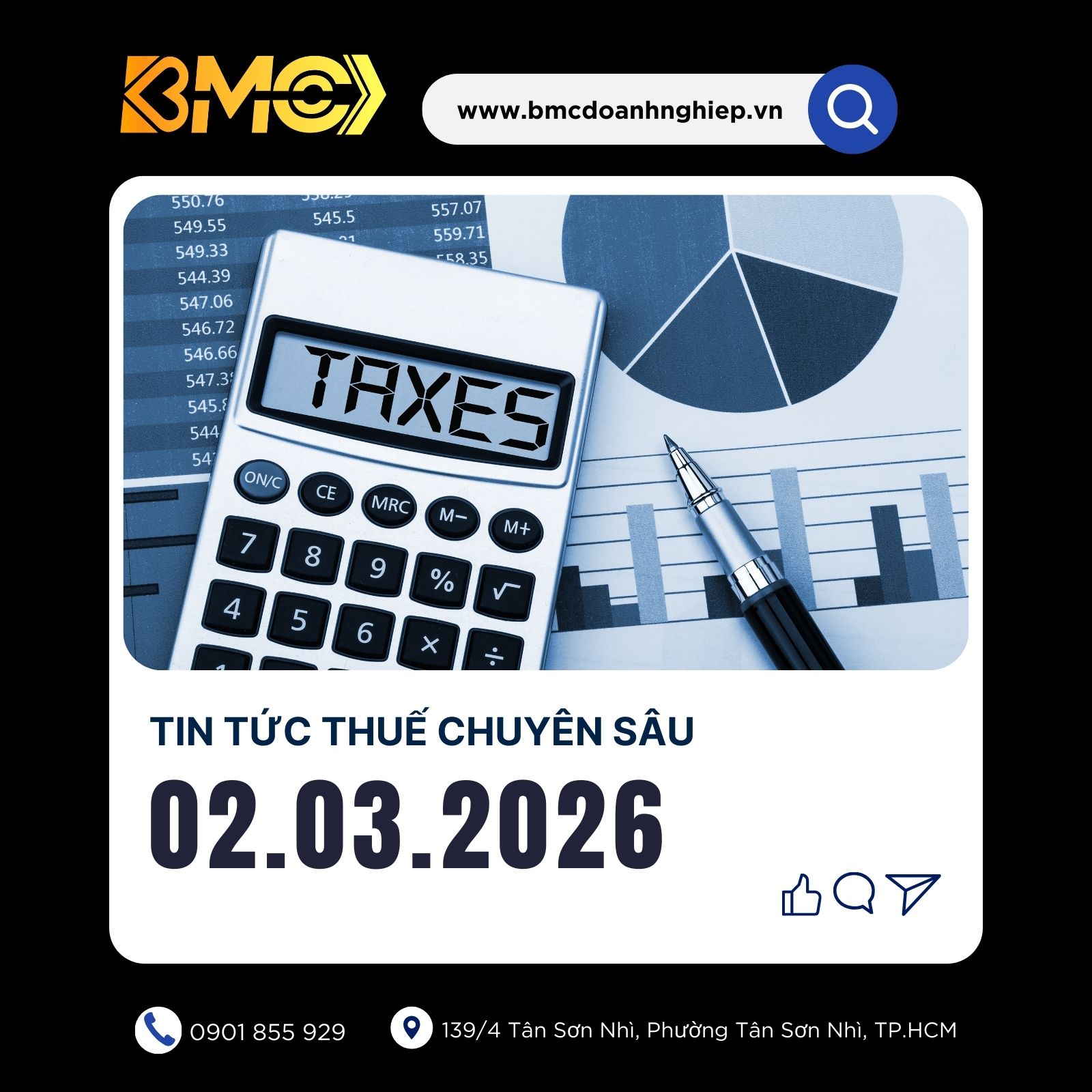 🔥 [BẢN TIN THUẾ CUỐI NGÀY 02/03/2026] – KHỞI ĐỘNG TUẦN ĐẦU TIÊN CỦA "THÁNG QUYẾT TOÁN" &amp; NHỮNG ĐIỂM TỬ HUYỆT CẦN TRÁNH