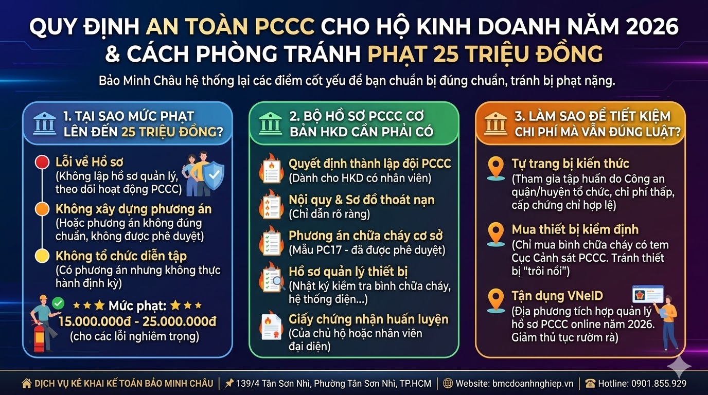 🔥 QUY ĐỊNH PCCC CHO HỘ KINH DOANH 2026 🔥