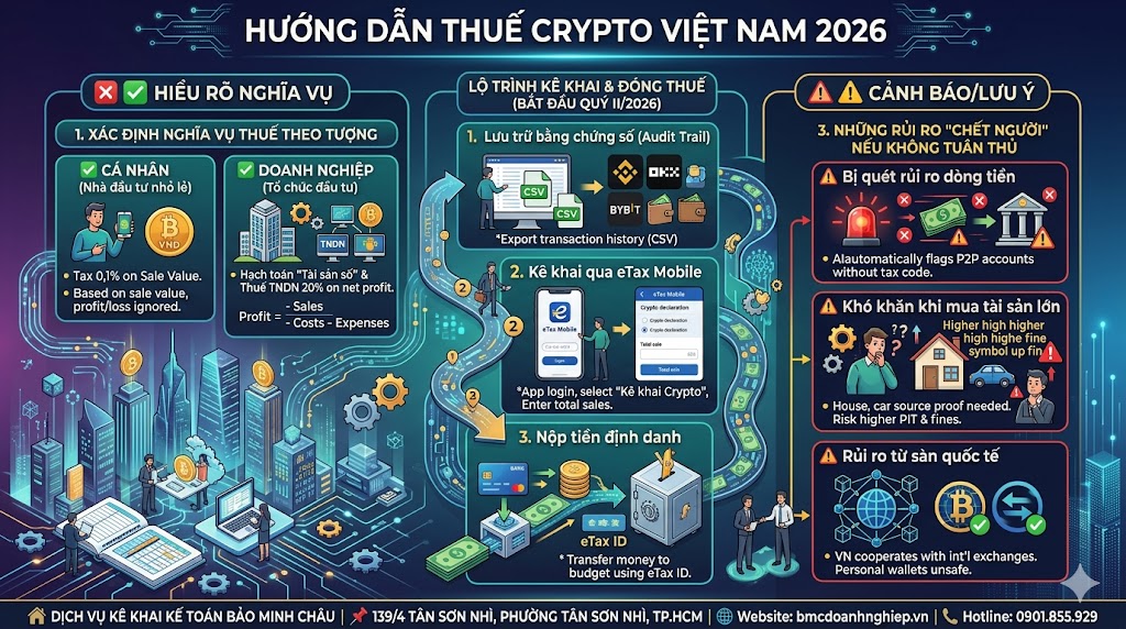 HƯỚNG DẪN THUẾ CRYPTO VIỆT NAM 2026