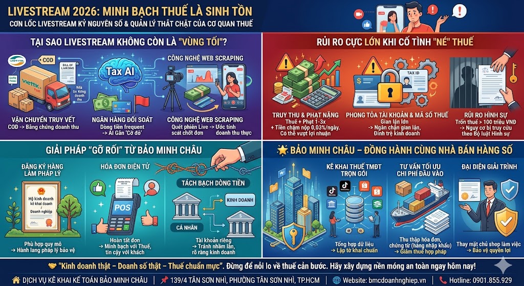 LIVESTREAM 2026: MINH BẠCH THUẾ LÀ SINH TỒN