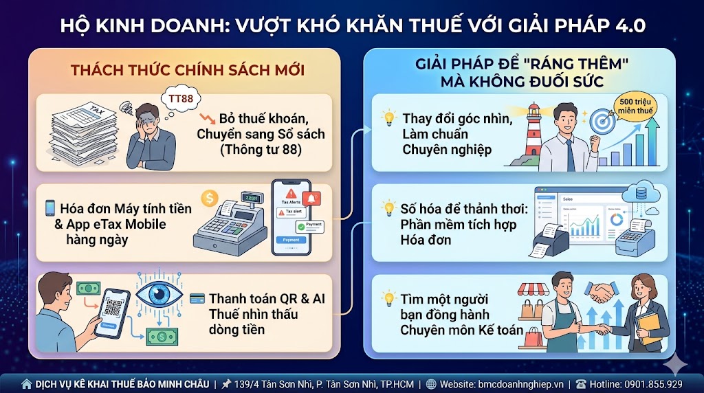 HKD: VƯỢT KHÓ KHĂN THUẾ VỚI GIẢI PHÁP 4.0
