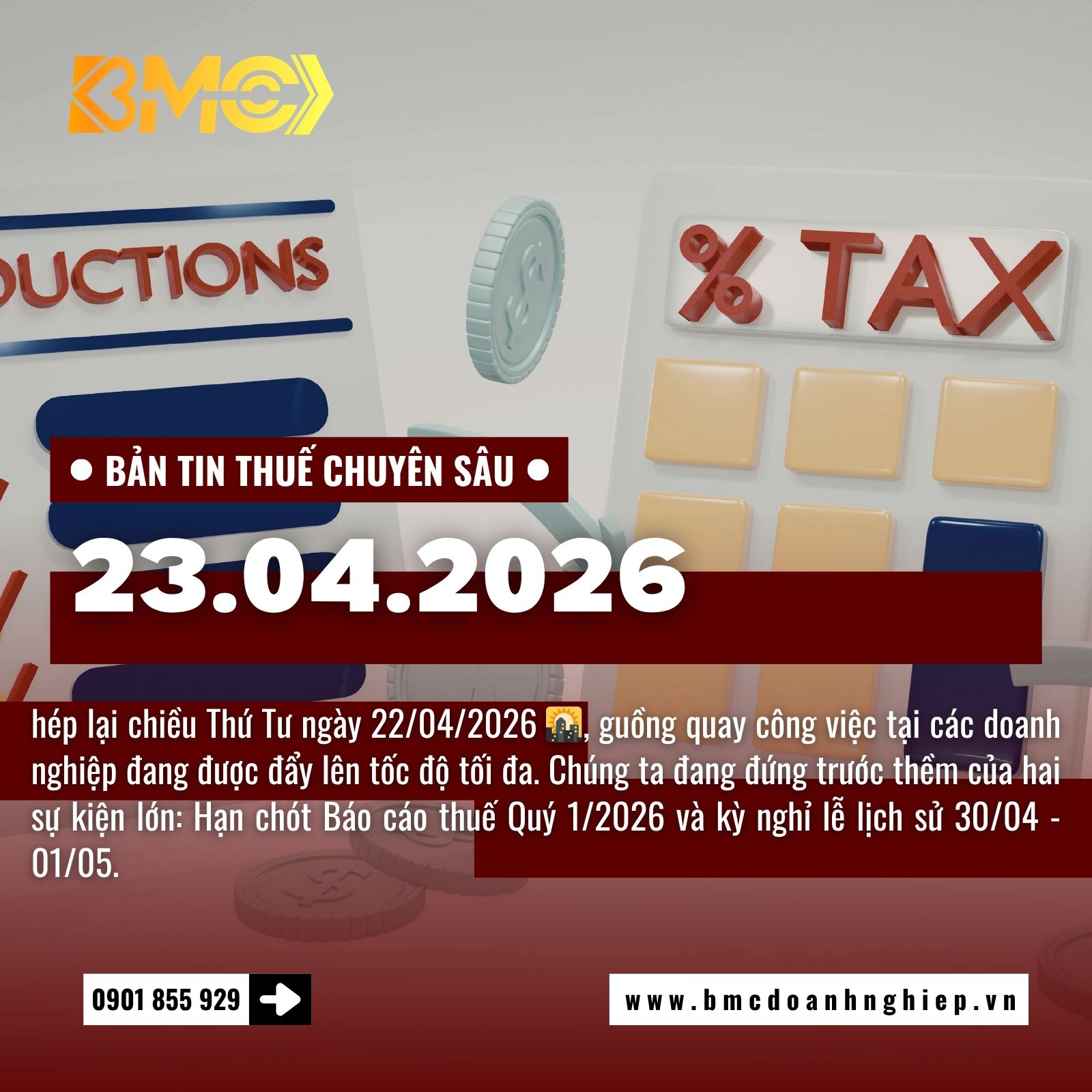 🚨 BẢN TIN TÀI CHÍNH KẾ TOÁN CUỐI NGÀY 22/04/2026: ĐẾM NGƯỢC 8 NGÀY VÀ BÀI TOÁN TỐI ƯU CHI PHÍ QUÝ 1 🚨