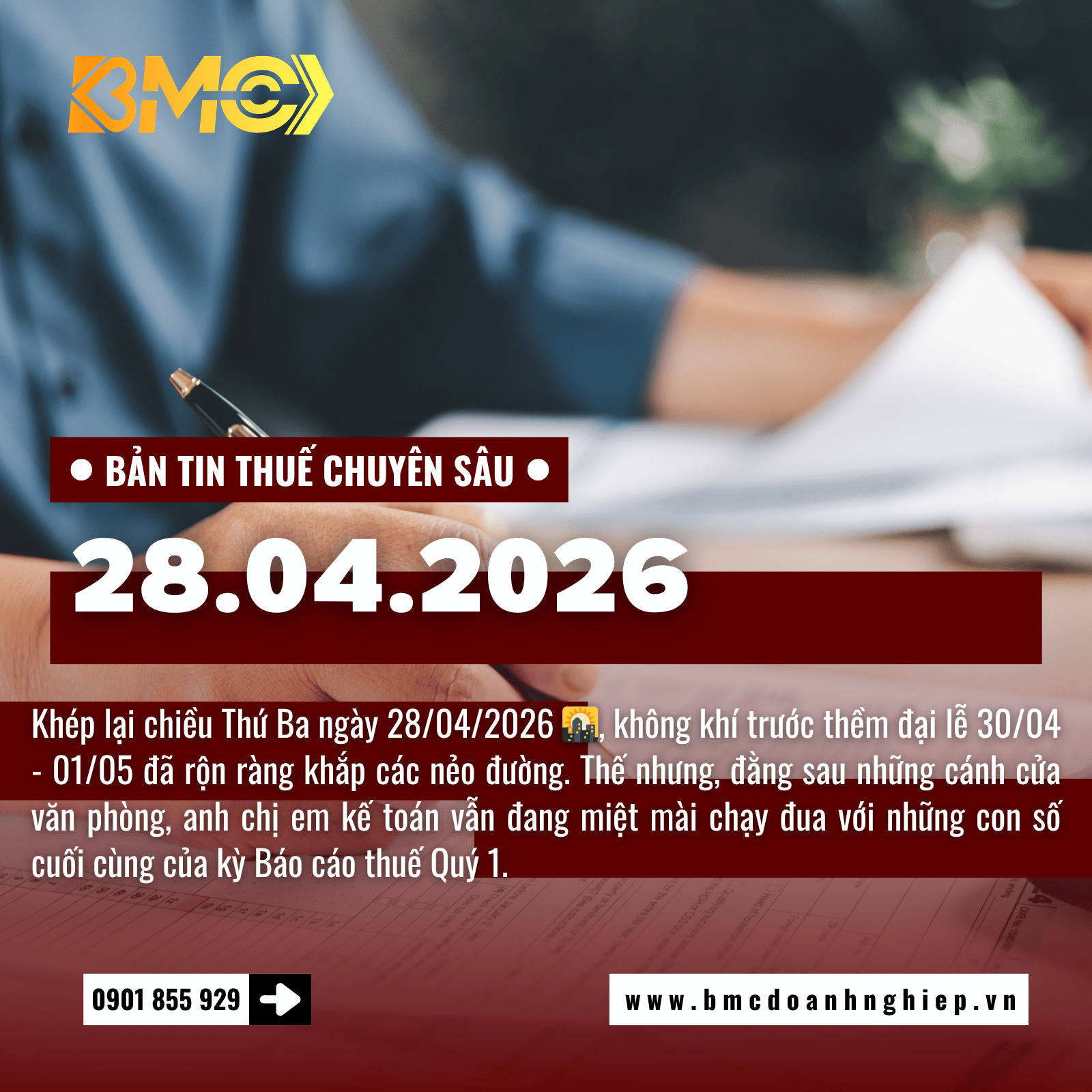 🚨 BẢN TIN TÀI CHÍNH KẾ TOÁN CUỐI NGÀY 28/04/2026: 48 GIỜ TRƯỚC KỲ NGHỈ LỄ VÀ ĐIỂM NÓNG THUẾ THƯƠNG MẠI ĐIỆN TỬ 🚨