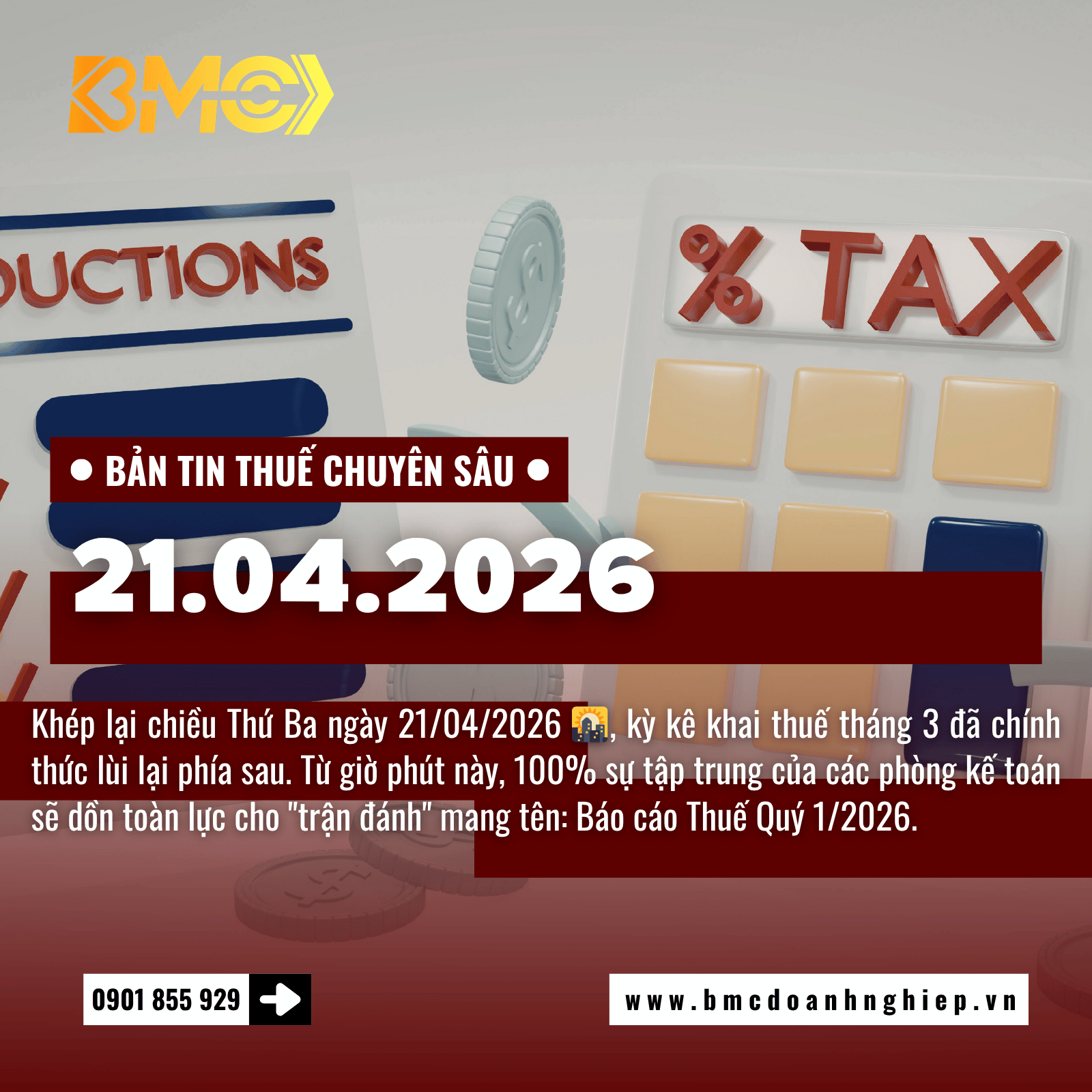 🚨 BẢN TIN TÀI CHÍNH KẾ TOÁN CUỐI NGÀY 21/04/2026: KHỚP NỐI SỐ DƯ ĐẦU NĂM VÀ ĐẾM NGƯỢC 9 NGÀY CHỐT SỔ QUÝ 1 🚨