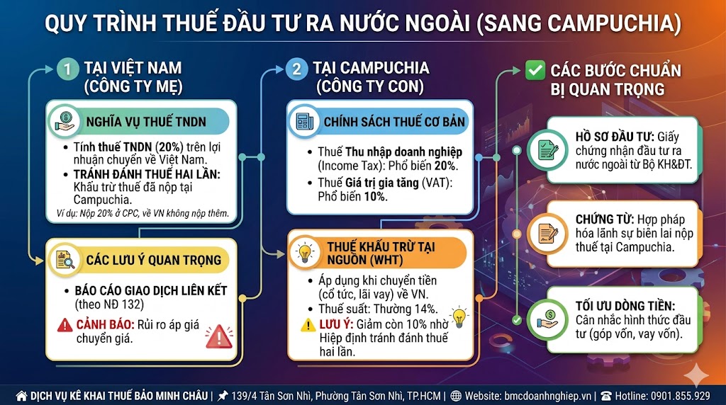 QUY TRÌNH THUẾ ĐẦU TƯ KHI RA NƯỚC NGOÀI