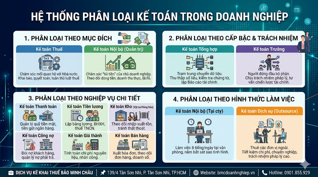 HỆ THỐNG PHÂN LOẠI KẾ TOÁN TRONG DOANH NGHIỆP