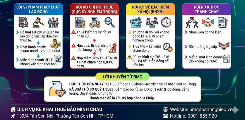 LỖI VI PHẠM PHÁP LUẬT LAO ĐỘNG
