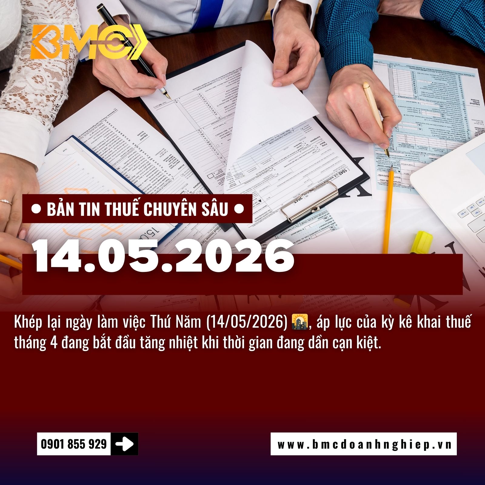 🚨 BẢN TIN THUẾ CUỐI NGÀY 14/05/2026: 06 NGÀY "NƯỚC RÚT" VÀ CHIẾN LƯỢC RÀ SOÁT HẬU KỲ QUÝ 1 🚨