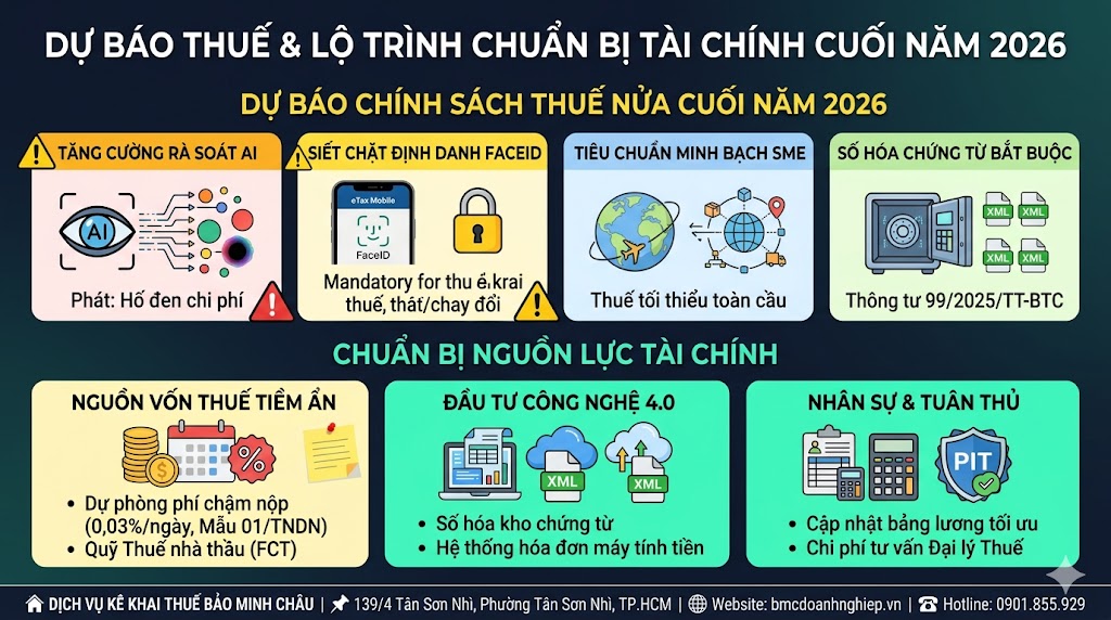 DỰ BÁO THUẾ &amp; LỘ TRÌNH CHUẨN BỊ TÀI CHÍNH CUỐI NĂM 2026