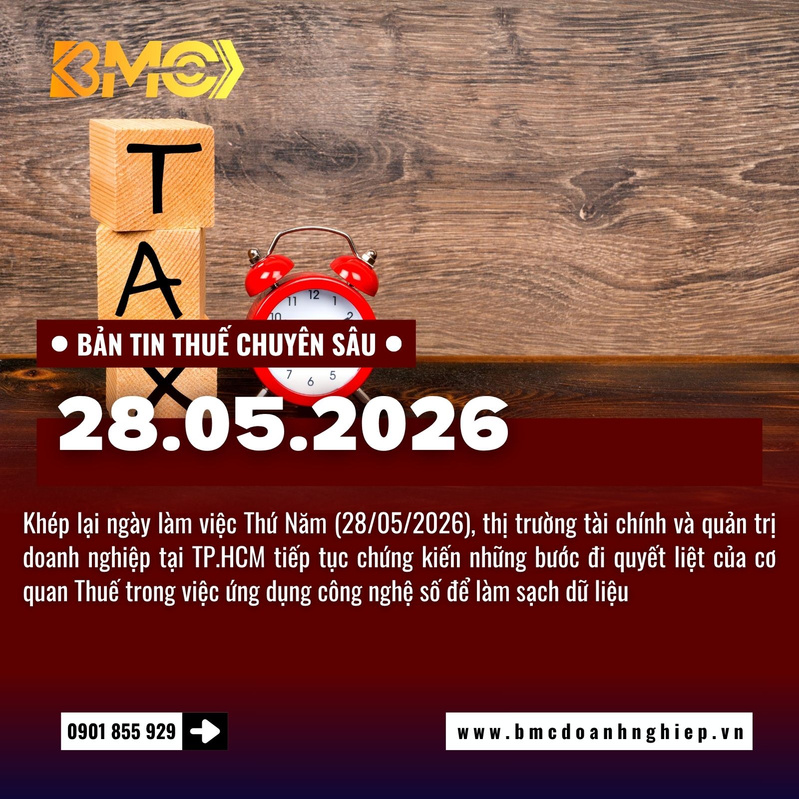 🚨 BẢN TIN TÀI CHÍNH THUẾ CUỐI NGÀY 28/05/2026: TẦM SOÁT RỦI RO HÓA ĐƠN TRƯỚC "CƠN BÃO" HẬU KIỂM 🚨