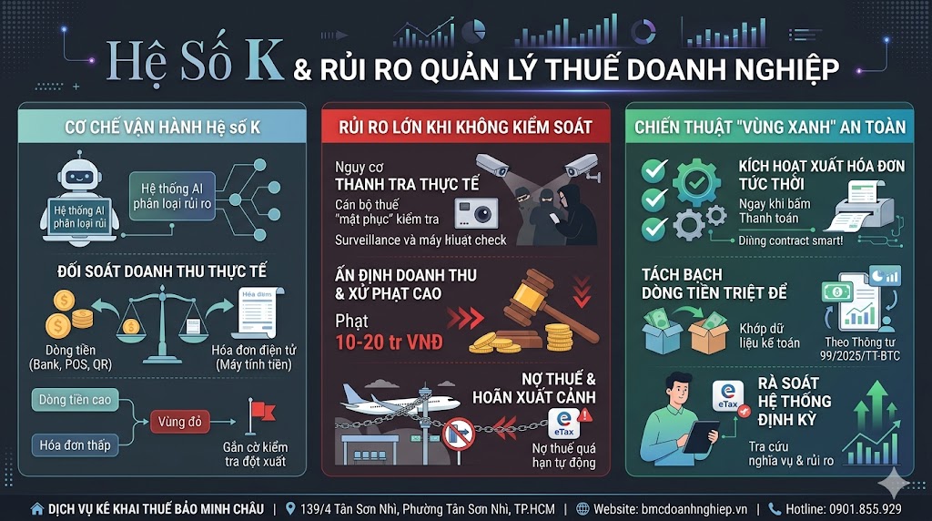 HỆ SỐ K &amp; RỦI RO QUẢN LÝ THUẾ DOANH NGHIỆP