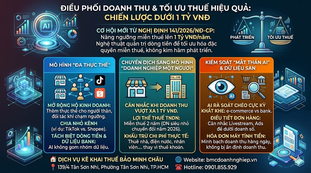 CƠ HỘI MỚI TỪ NGHỊ ĐỊNH 141/2026/NĐ-CP NĂNG NGƯỠNG MIỄN THUẾ LÊN 1 TỶ/NĂM
