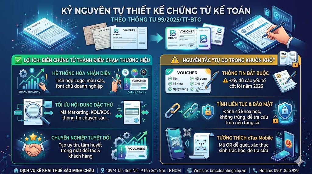 KỶ NGUYÊN TỰ THIẾT KẾ CHỨNG TỪ KẾ TOÁN