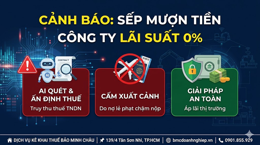 CẢNH BÁO: SẾP MƯỢN TIỀN CÔNG TY LÃI XUẤT 0%