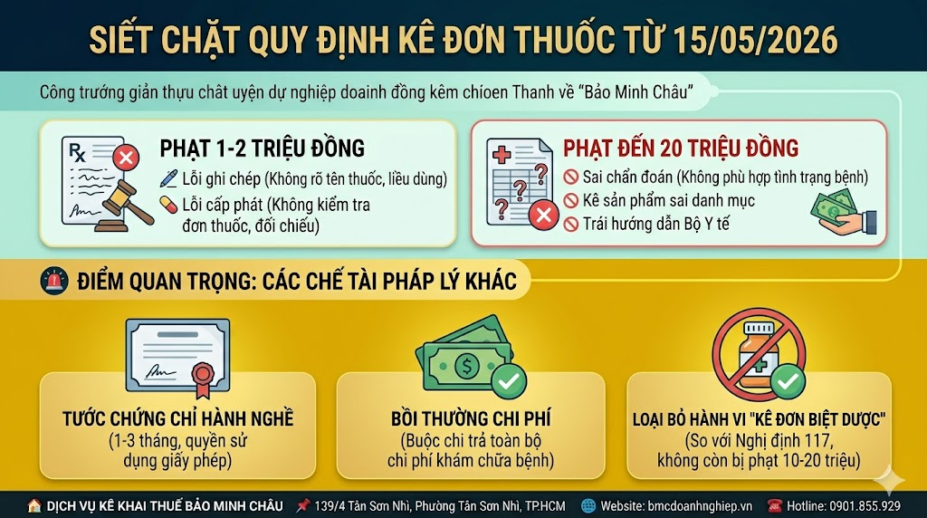 SIẾT CHẶT QUY ĐỊNH KÊ ĐƠN THƯỚC TỪ 15/05/2026
