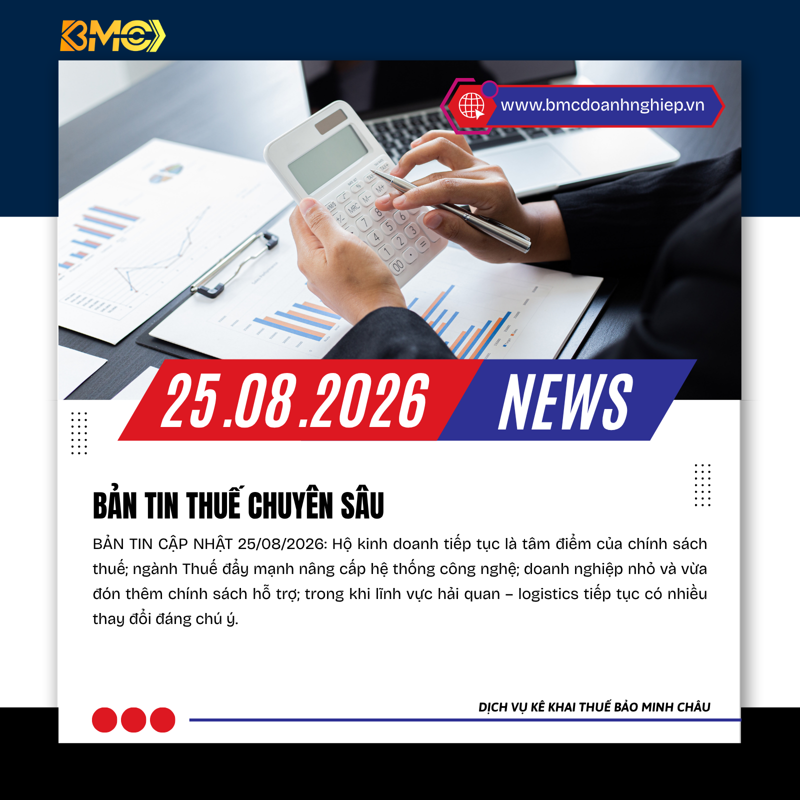 🔥 ĐIỂM TIN TÀI CHÍNH – KẾ TOÁN – THUẾ – LOGISTICS NỔI BẬT NGÀY 25/08/2026