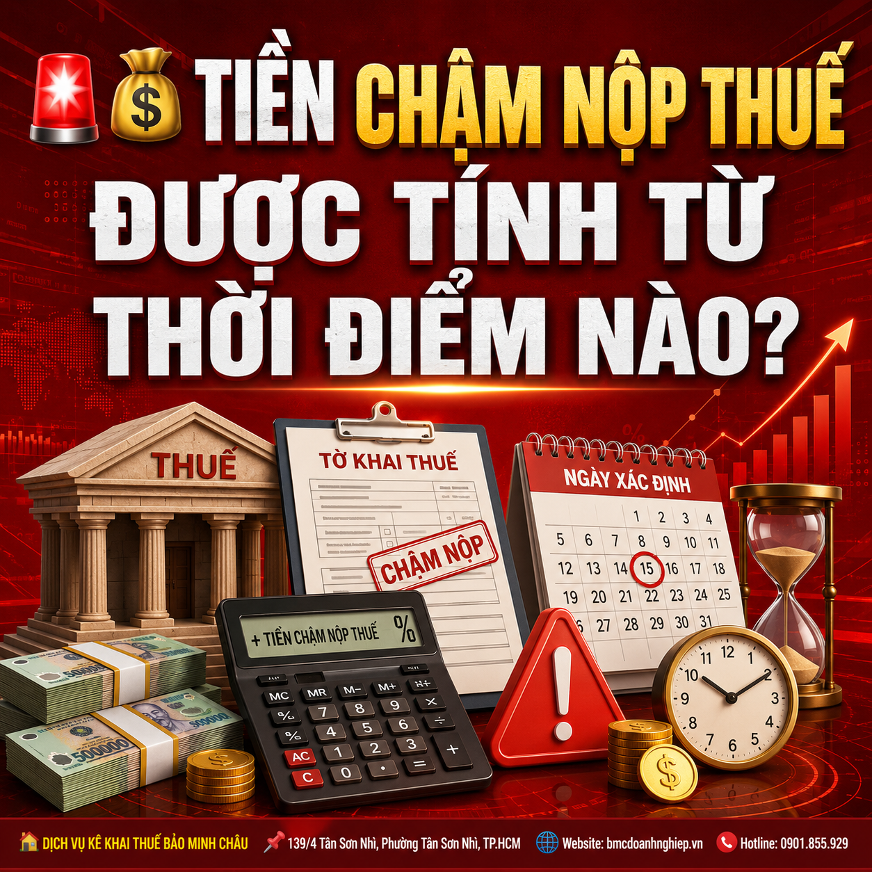 💰 TIỀN CHẬM NỘP THUẾ ĐƯỢC TÍNH TỪ THỜI ĐIỂM NÀO?