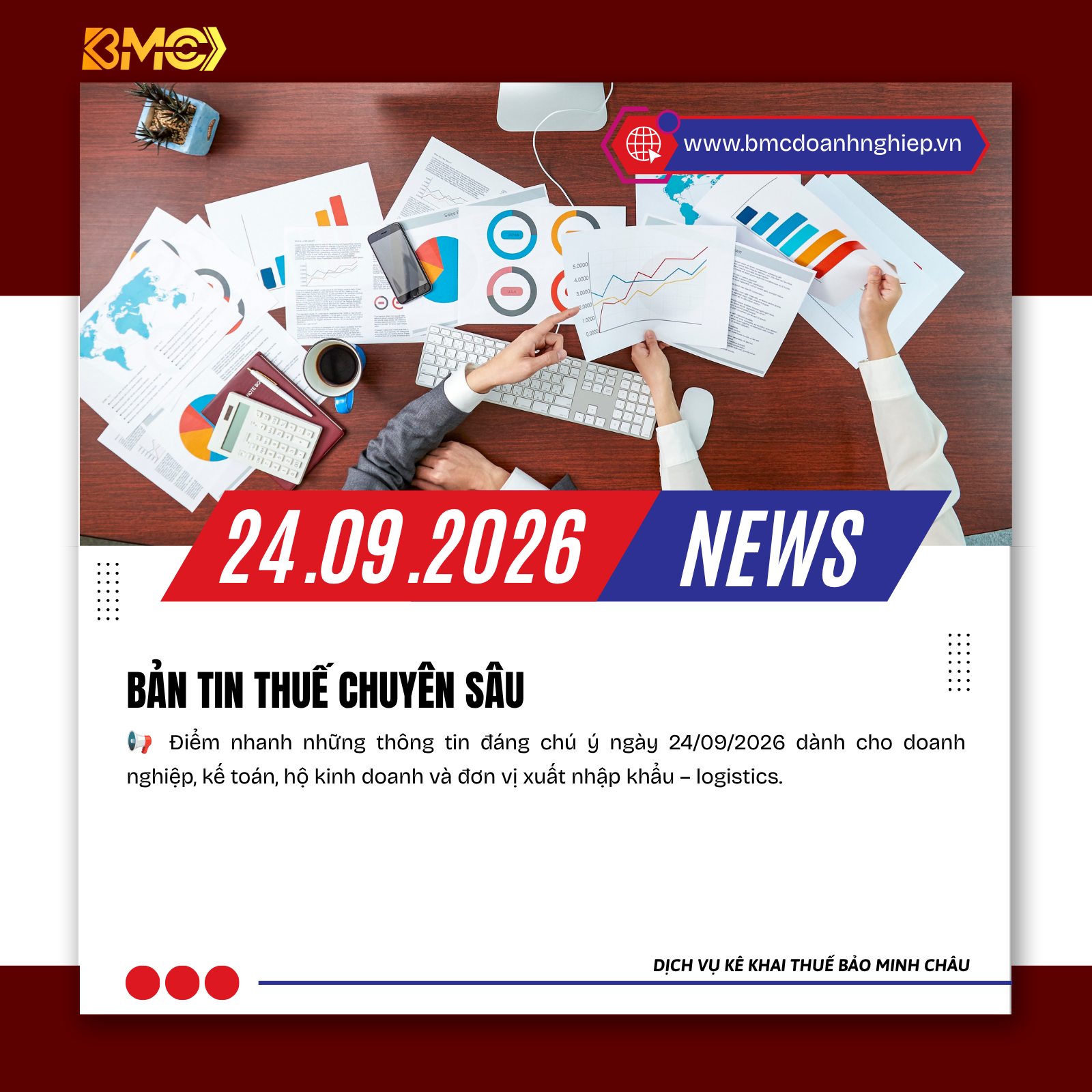 🔥 ĐIỂM TIN KẾ TOÁN – THUẾ – HỘ KINH DOANH – LOGISTICS NGÀY 24/09/2026
