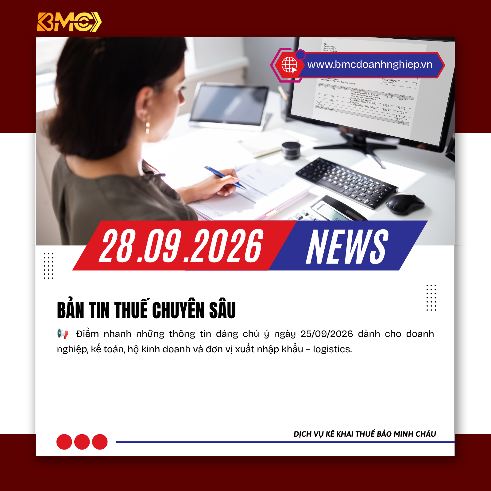 🔥 ĐIỂM TIN KẾ TOÁN – THUẾ – HẢI QUAN – LOGISTICS NGÀY 28/09/2026