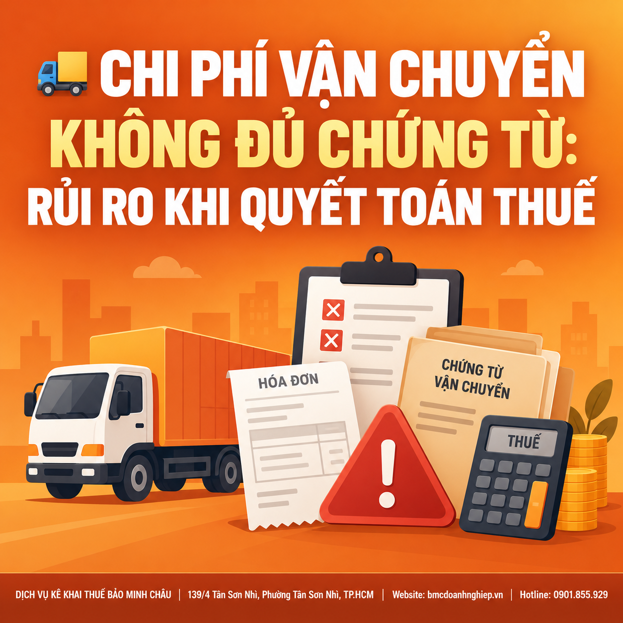 🚚 CHI PHÍ VẬN CHUYỂN KHÔNG ĐỦ CHỨNG TỪ: RỦI RO KHI QUYẾT TOÁN THUẾ