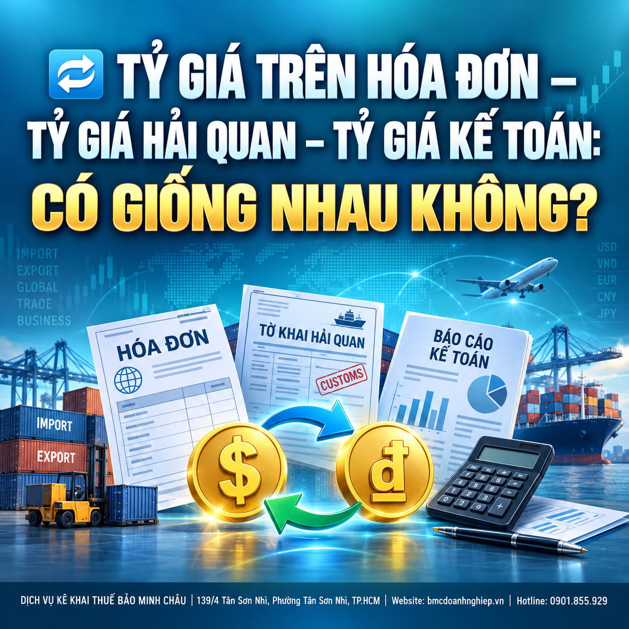 💱 TỶ GIÁ TRÊN HÓA ĐƠN – TỶ GIÁ HẢI QUAN – TỶ GIÁ KẾ TOÁN: CÓ GIỐNG NHAU KHÔNG?