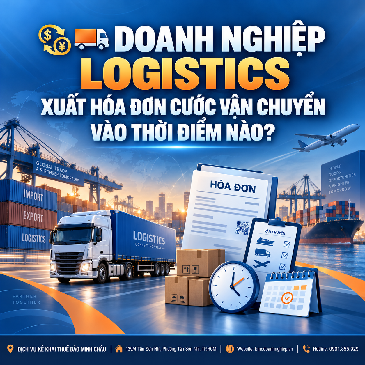 🚛 DOANH NGHIỆP LOGISTICS XUẤT HÓA ĐƠN CƯỚC VẬN CHUYỂN VÀO THỜI ĐIỂM NÀO?
