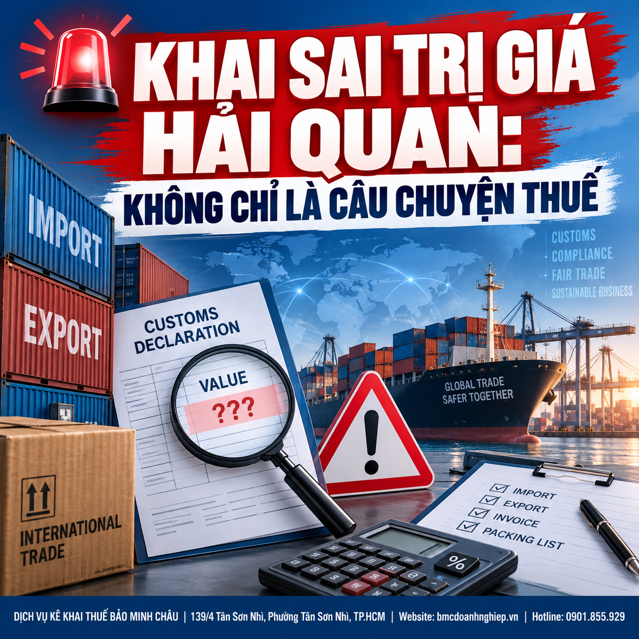 🚨 KHAI SAI TRỊ GIÁ HẢI QUAN: KHÔNG CHỈ LÀ CÂU CHUYỆN THUẾ
