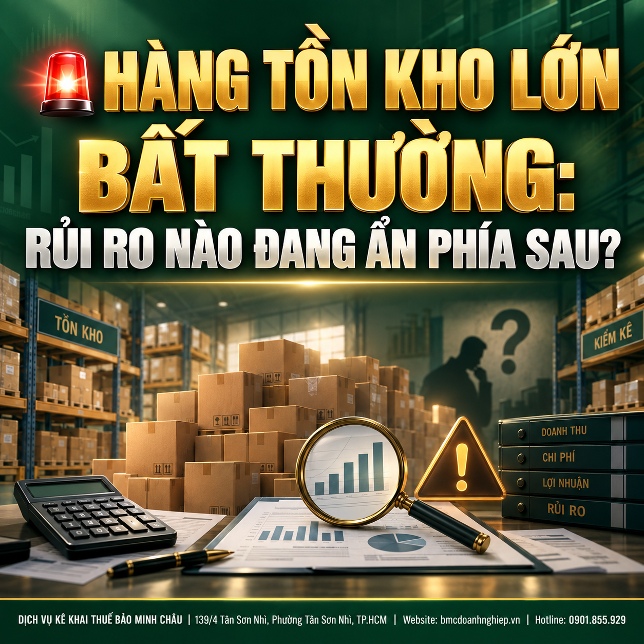 🚨 HÀNG TỒN KHO LỚN BẤT THƯỜNG: RỦI RO NÀO ĐANG ẨN PHÍA SAU?