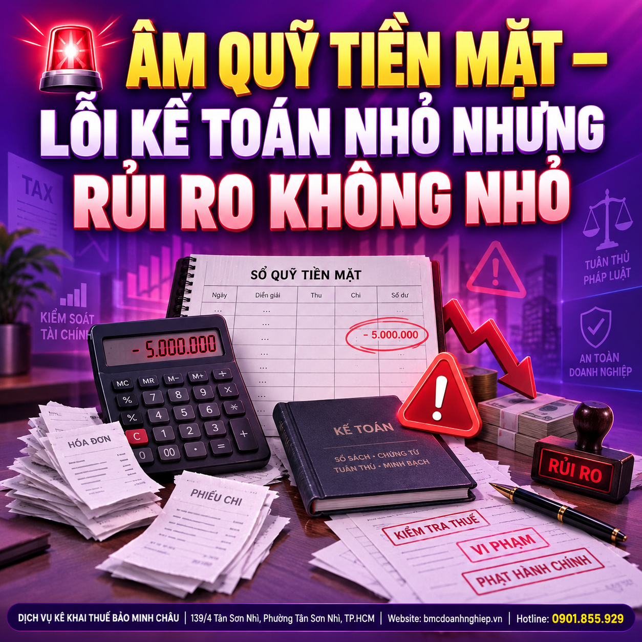 🚨 ÂM QUỸ TIỀN MẶT – LỖI KẾ TOÁN NHỎ NHƯNG RỦI RO KHÔNG NHỎ