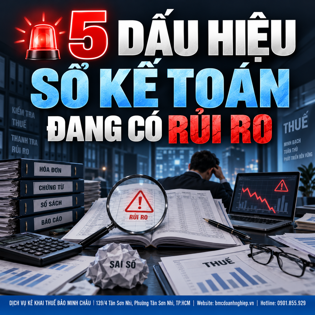 🚨 5 DẤU HIỆU SỔ KẾ TOÁN ĐANG CÓ RỦI RO