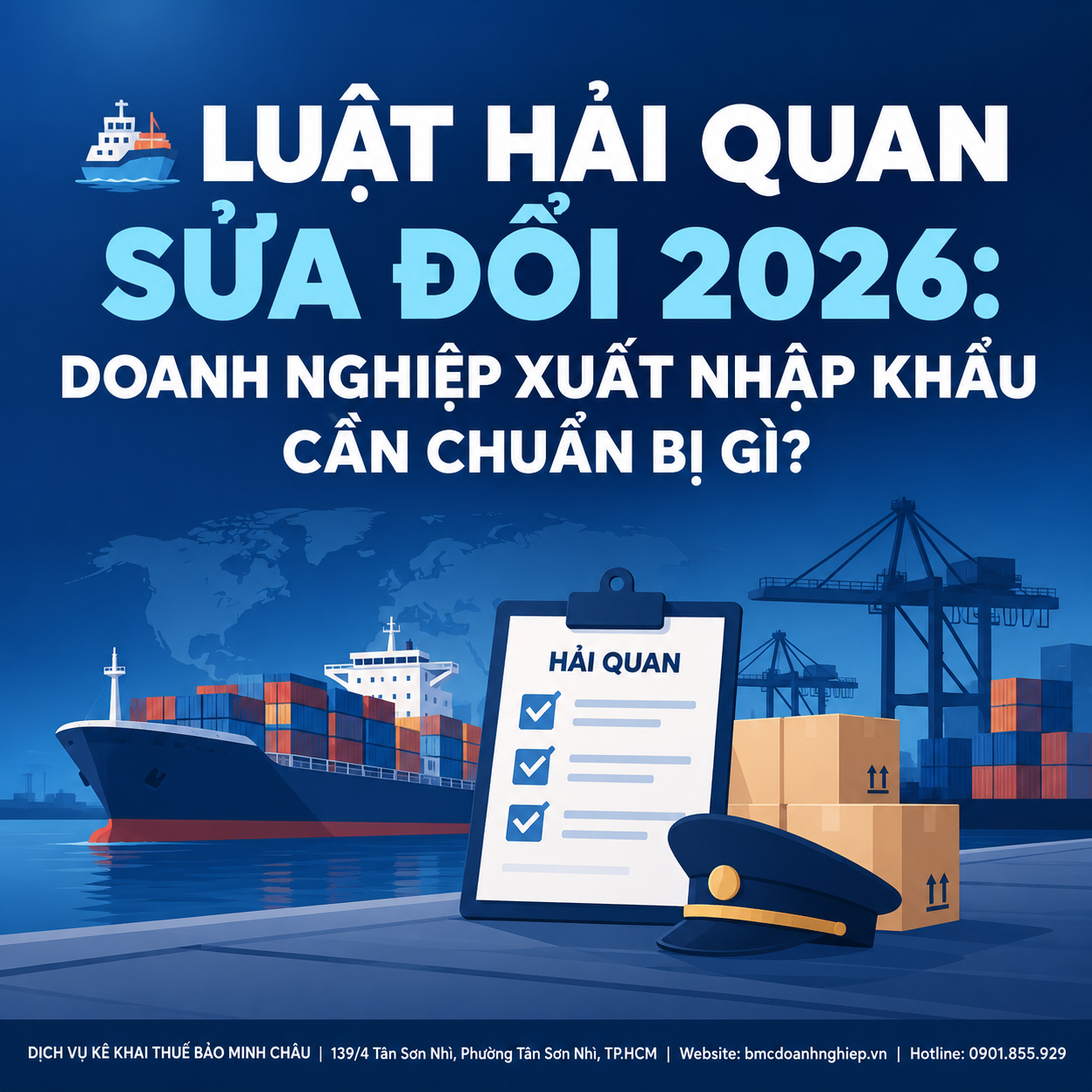 🚢 LUẬT HẢI QUAN SỬA ĐỔI 2026: DOANH NGHIỆP XUẤT NHẬP KHẨU CẦN CHUẨN BỊ GÌ?