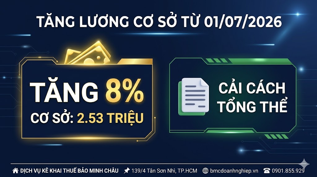 TĂNG LƯƠNG CƠ SỞ TỪ 01/07/2026