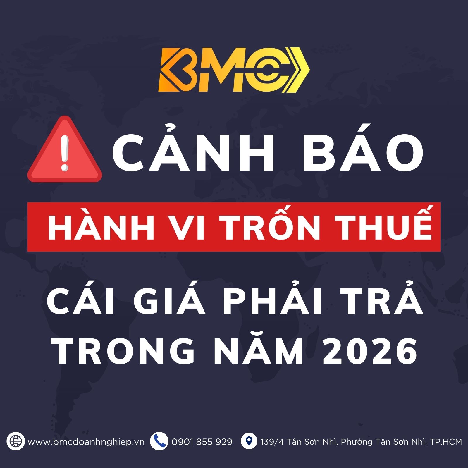 🛑 CẢNH BÁO ĐỎ: HÀNH VI TRỐN THUẾ – CÁI GIÁ PHẢI TRẢ TRONG NĂM 2026
