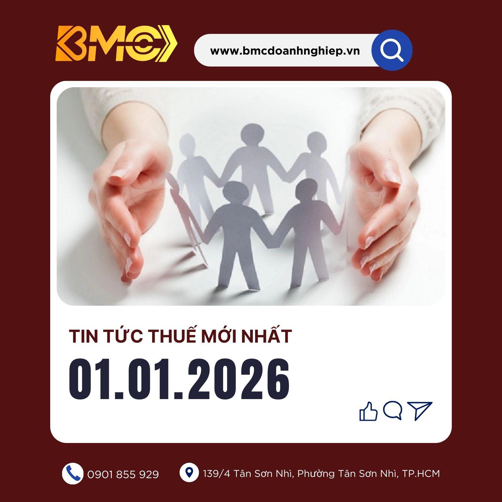 🎉 [CHÀO XUÂN 2026] – TỔNG HỢP NHỮNG THAY ĐỔI VỀ THUẾ &amp; CHÍNH SÁCH CHÍNH THỨC CÓ HIỆU LỰC TỪ 01/01/2026