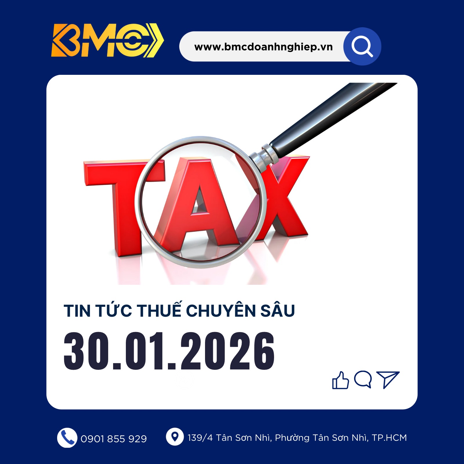 🔥 [BẢN TIN THUẾ CUỐI NGÀY 30/01/2026] – SAU GIỜ G: TỔNG KẾT THÁNG 1 &amp; NHỮNG ĐIỀU CẦN XỬ LÝ NGAY LẬP TỨC