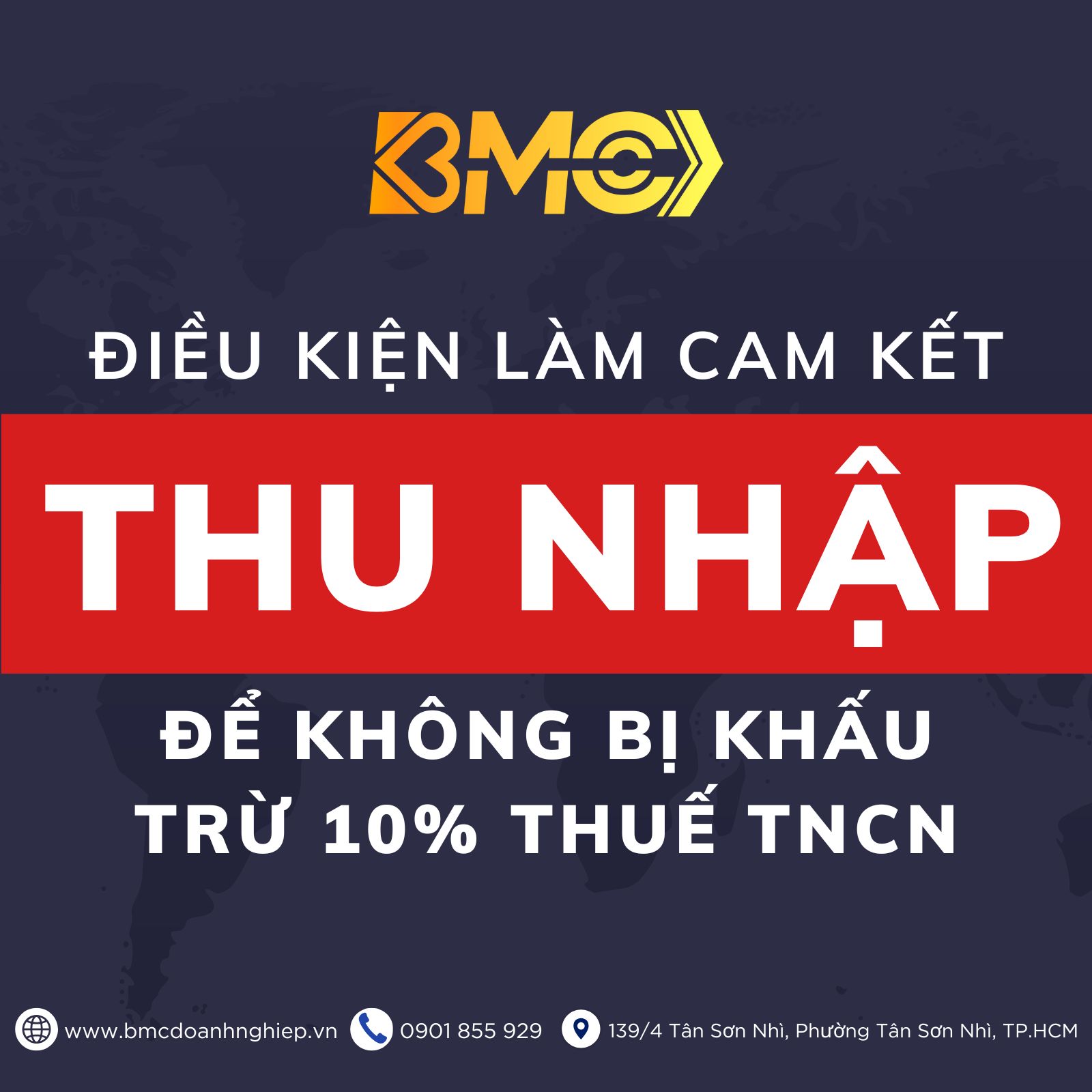⚖️ ĐIỀU KIỆN LÀM CAM KẾT THU NHẬP ĐỂ KHÔNG BỊ KHẤU TRỪ 10% THUẾ TNCN