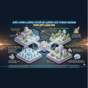 🏛️ ĐIỀU CHỈNH LƯƠNG CƠ SỞ VÀ LƯƠNG HƯU THÁNG 03/2026 THEO KẾT LUẬN 206