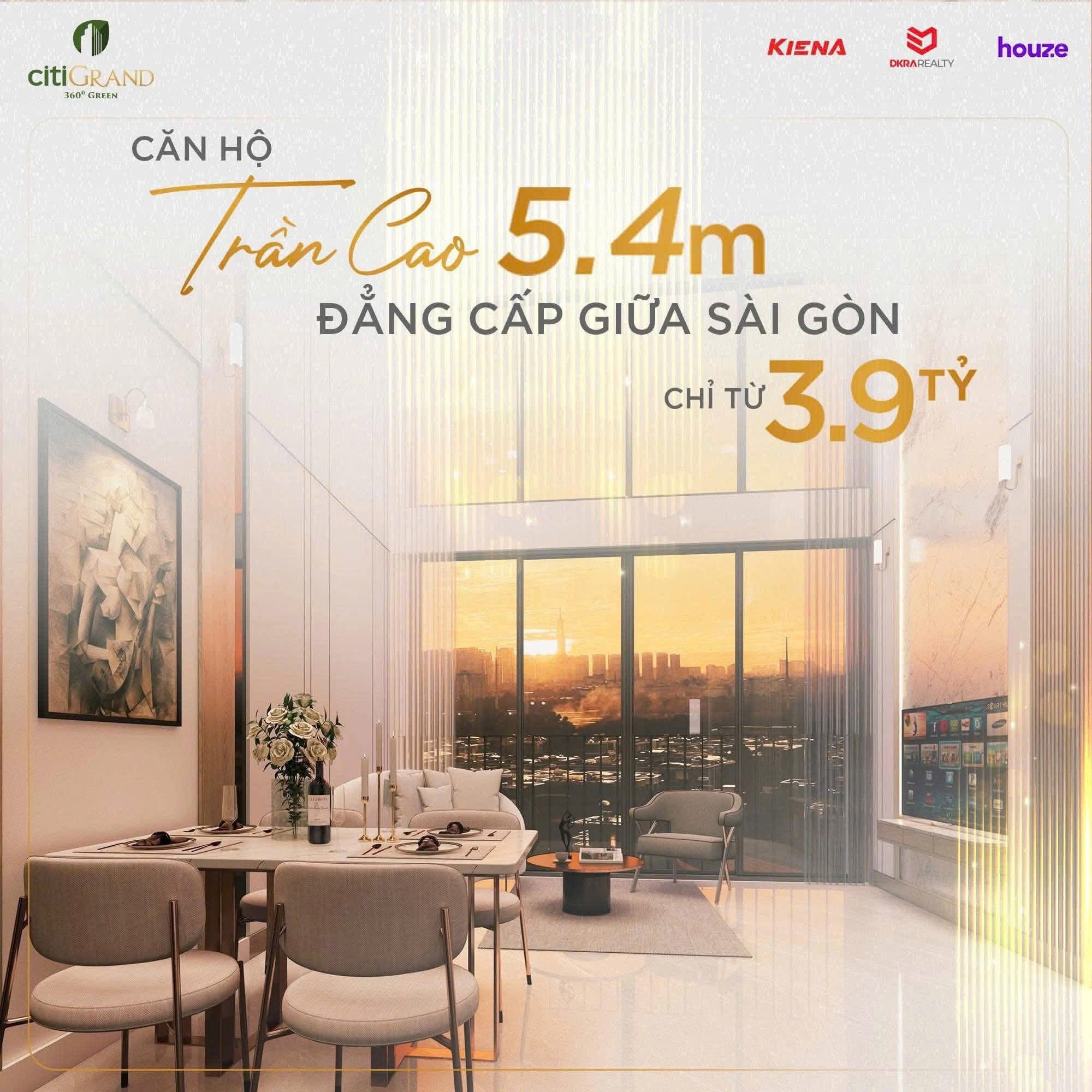 CITIGRAND – KHÔNG GIAN SỐNG ĐỘC BẢN VỚI TRẦN CAO 5.4M
