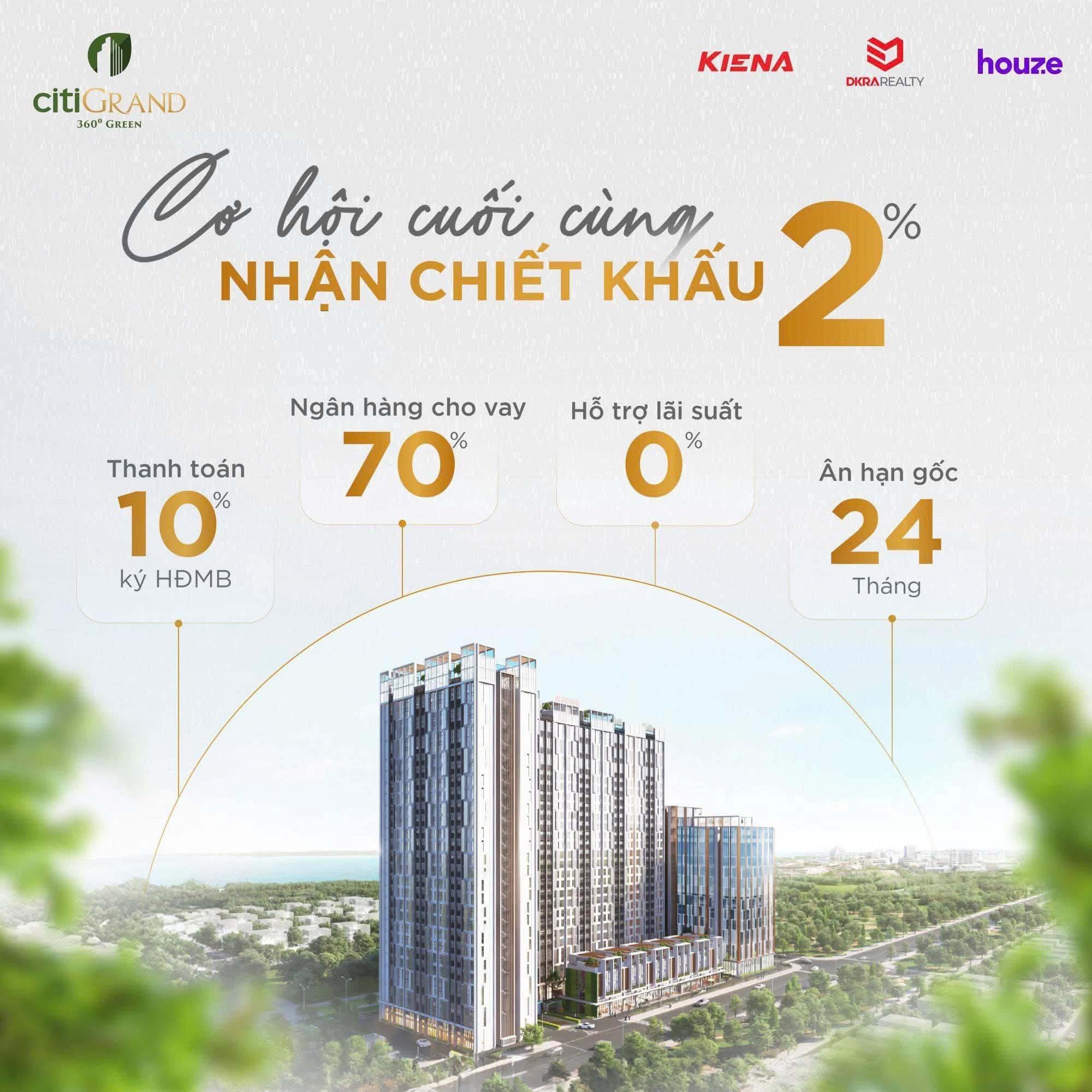 TIẾT KIỆM HÀNG CHỤC TRIỆU ĐỒNG KHI BOOKING CITIGRAND NGAY HÔM NAY