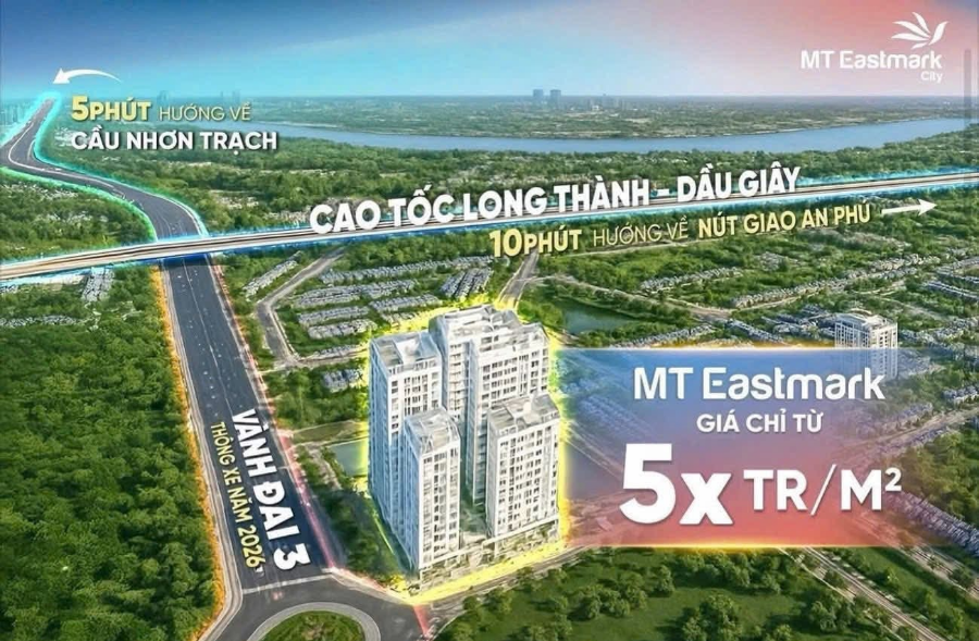 MỞ BÁN 600 CĂN CUỐI MT EASTMARK CITY